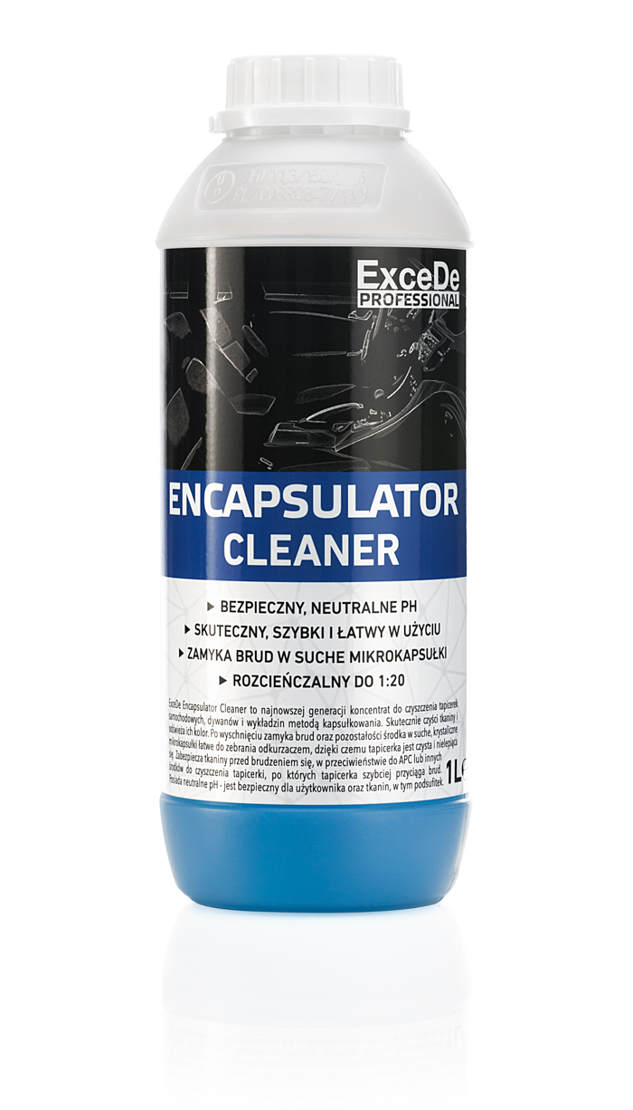 ExceDe Encapsulator Cleaner - preparat do bezpiecznego czyszczenia podsufitek i tapicerek zamyka brud w mikrokapsułki 1L