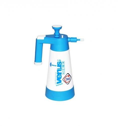 Kwazar Venus Super 360 PRO+ hand sprayer 1.5L with 360-degree tube technology for detailing