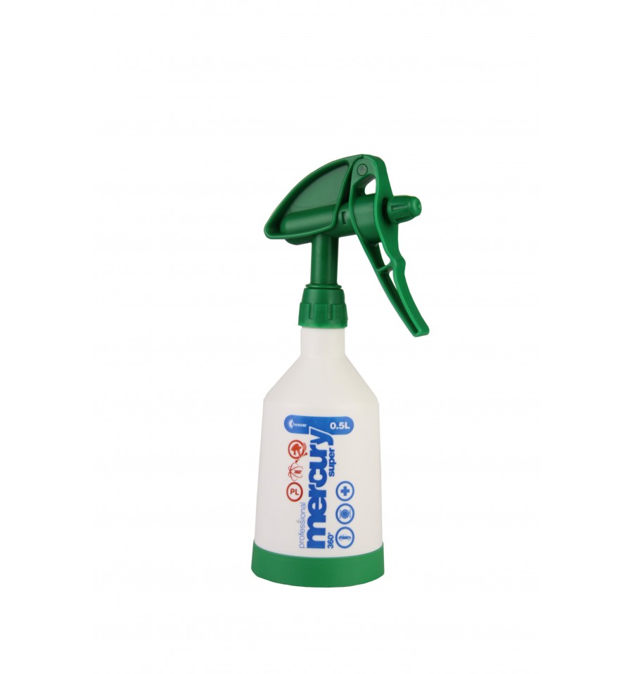 Green Kwazar Merkury Super 360° PRO+ spray bottle 0.5L for detailing and car care