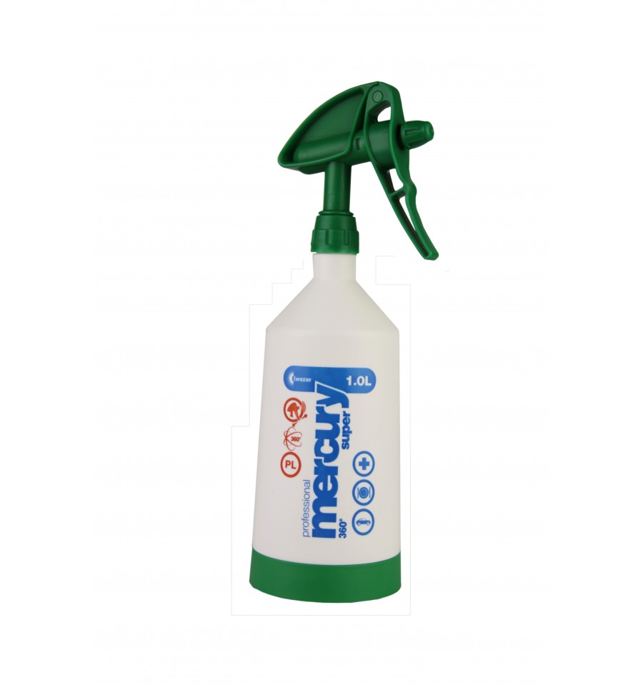 Kwazar Mercury Super 360° PRO+ hand sprayer 1L green double action with adjustable nozzle