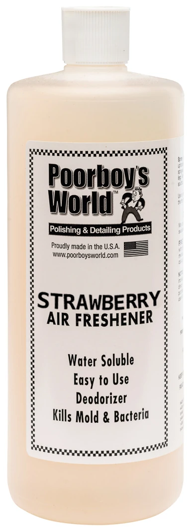 Poorboys World Strawberry - skuteczny neutralizator i odświeżacz truskawka 946ml