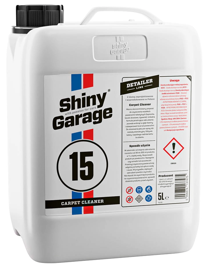 Shiny Garage Carpet Cleaner - koncentrat do prania tapicerki 5L