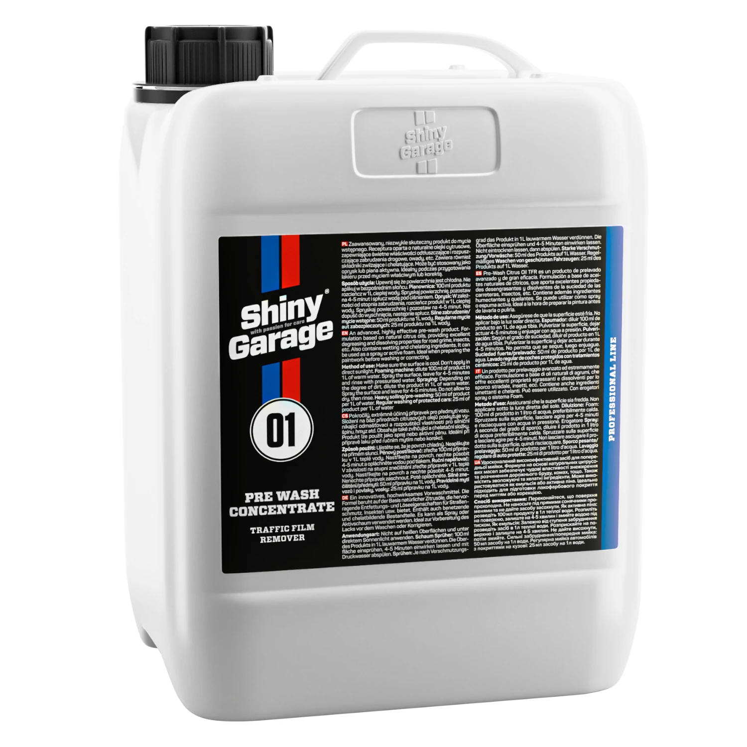 Shiny Garage Pre-Wash Citrus Oil TFR - produkt do wstępnego mycia 5L