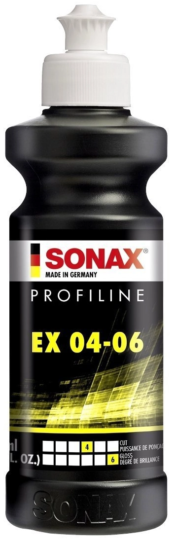 Sonax Profiline EX 04-06 Compound Polish 250ml for effective scratch removal and hologram-free finish with DA polisher