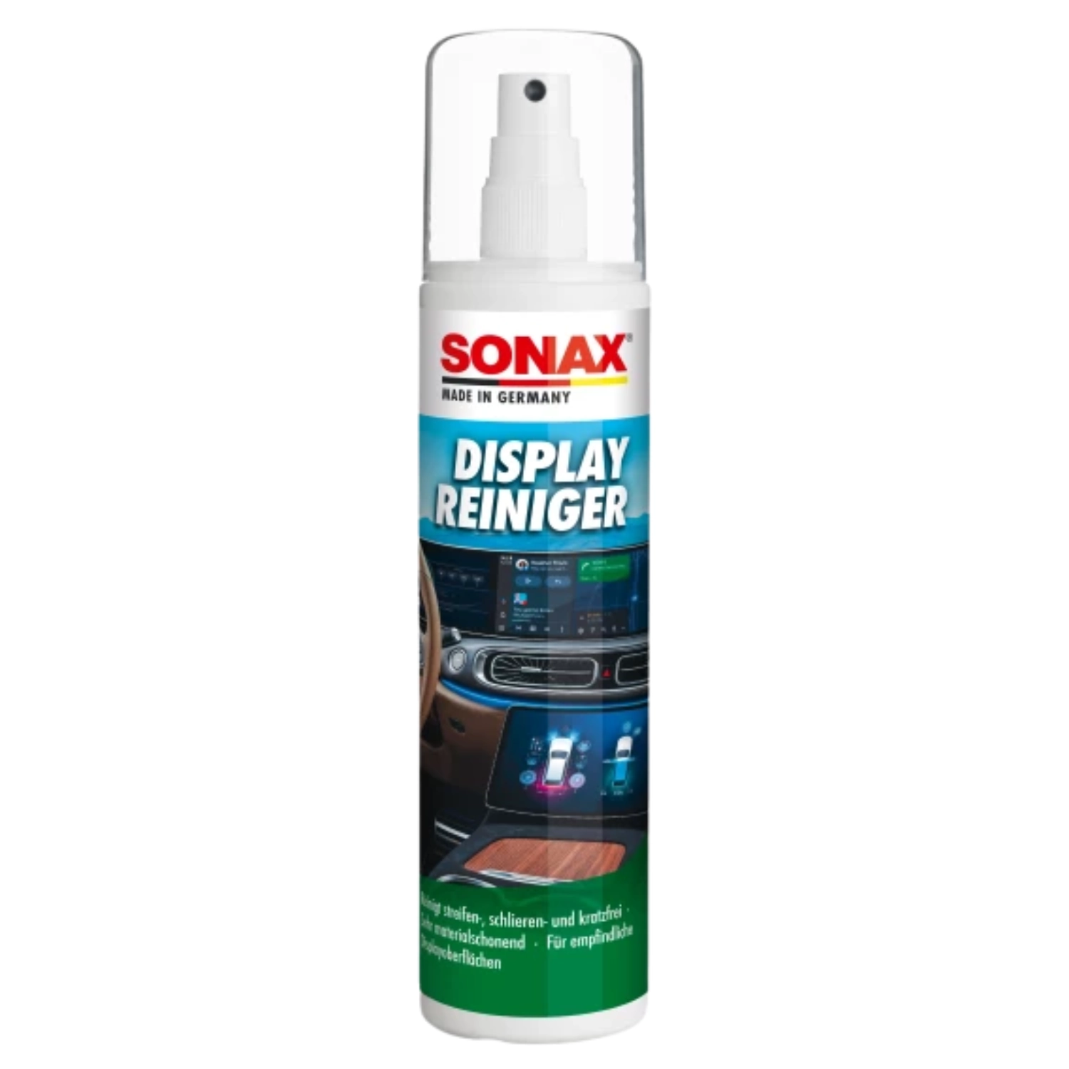 Sonax Screen Cleaner 250ml spray bottle for scratch-free cleaning of touchscreens and display surfaces