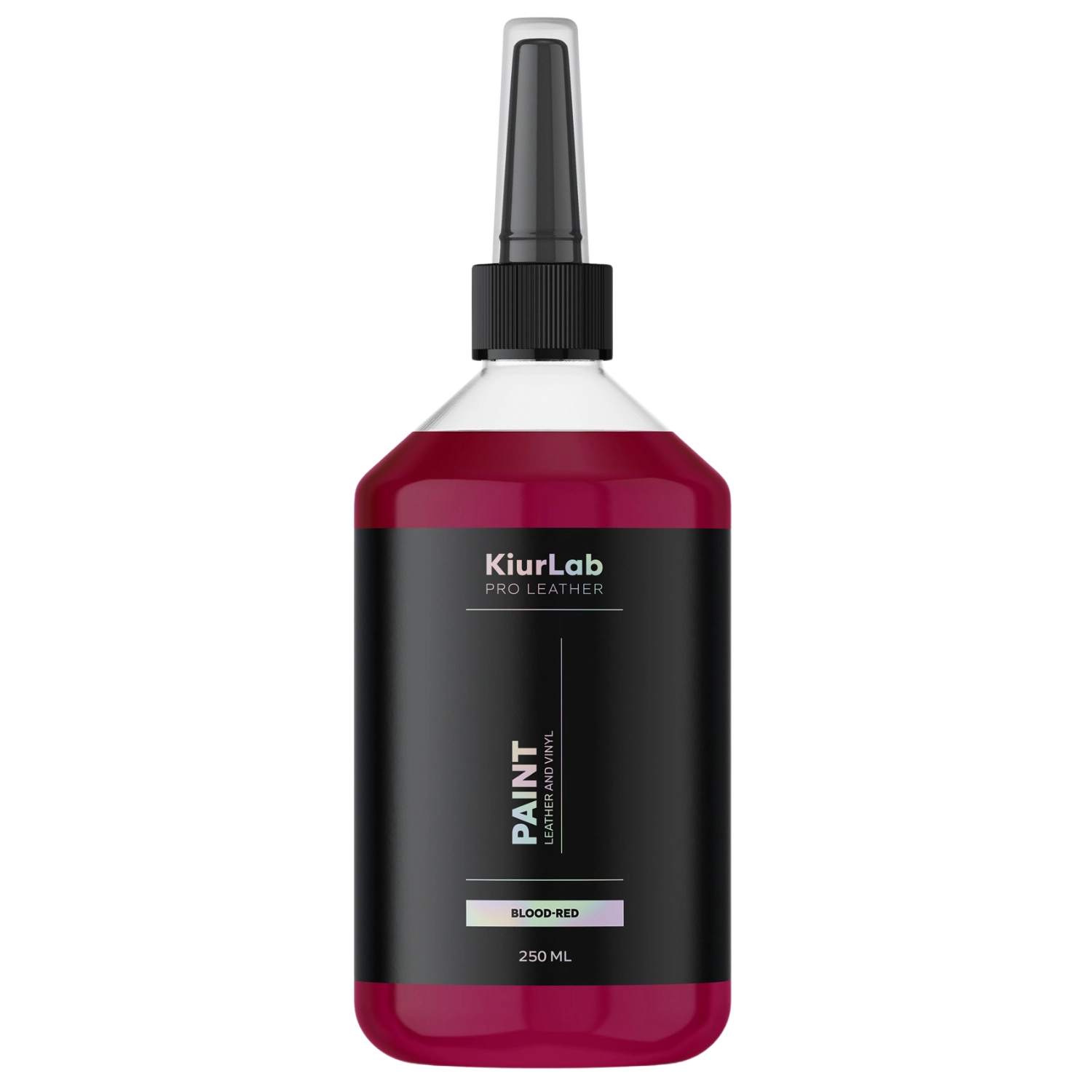 KiurLab PRO LEATHER Leather and Vinyl Paint Blood-Red 250ml for professional car upholstery restoration