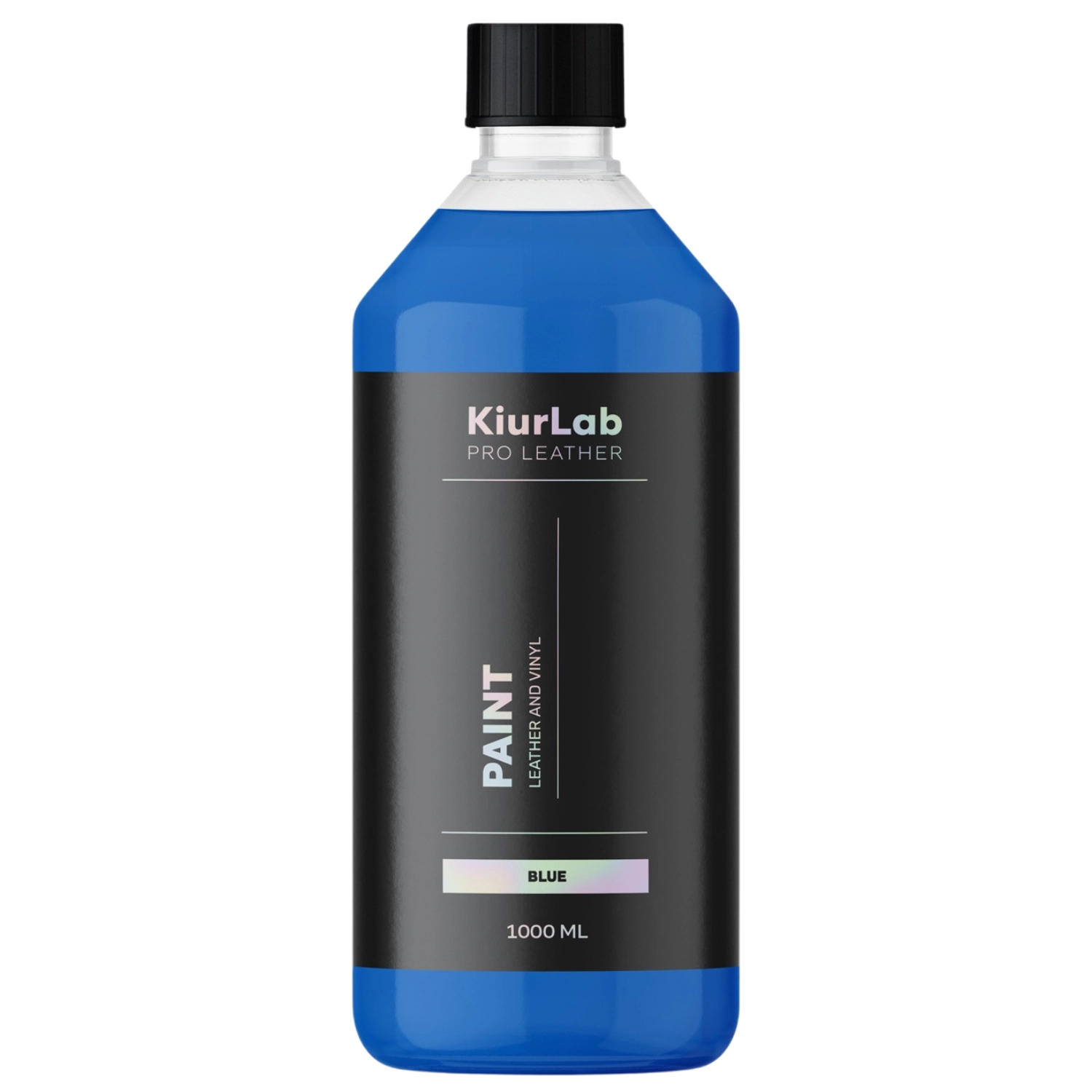 KiurLab Leather and Vinyl Paint Blue 1L for professional restoration of car seats and interior