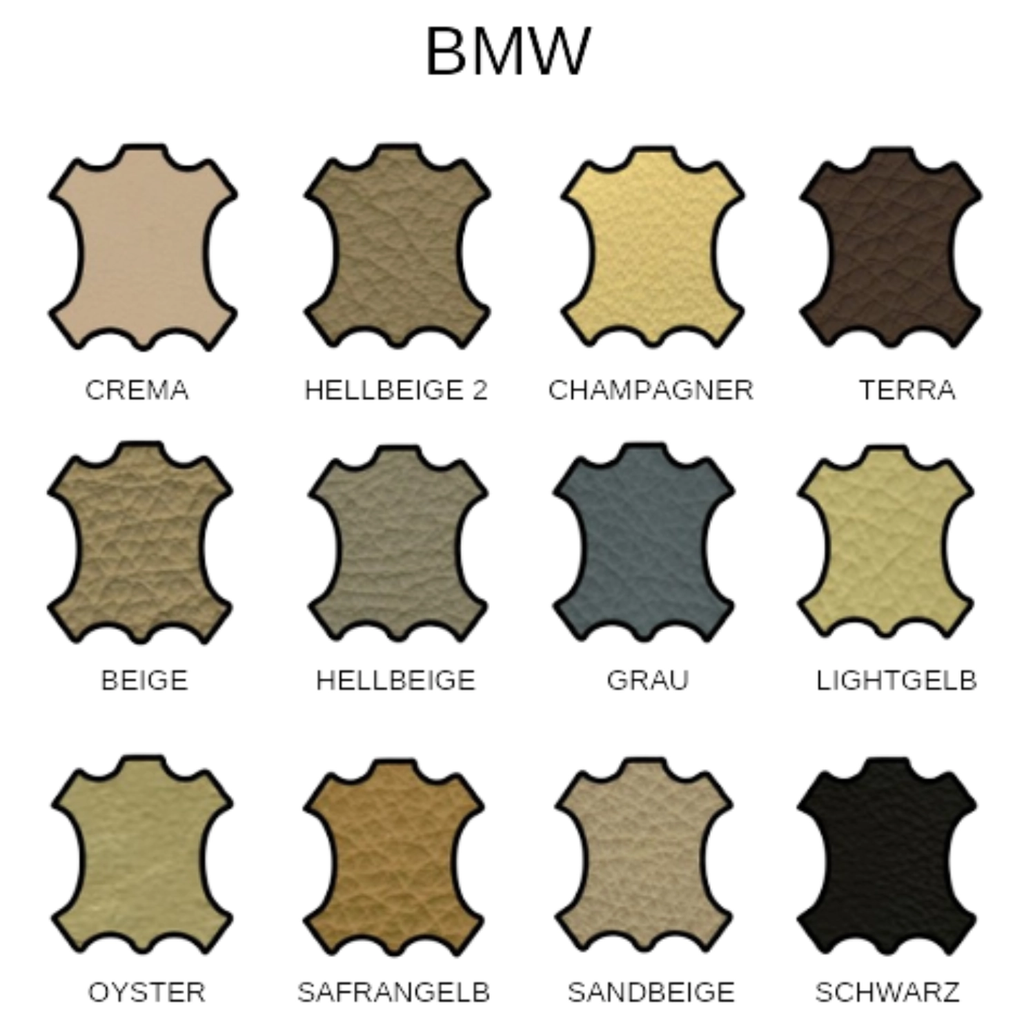 Colourlock Lädertonande Set BMW Safran Gelb med tre 50ml flaskor, svamp och trasa för läderrenovering