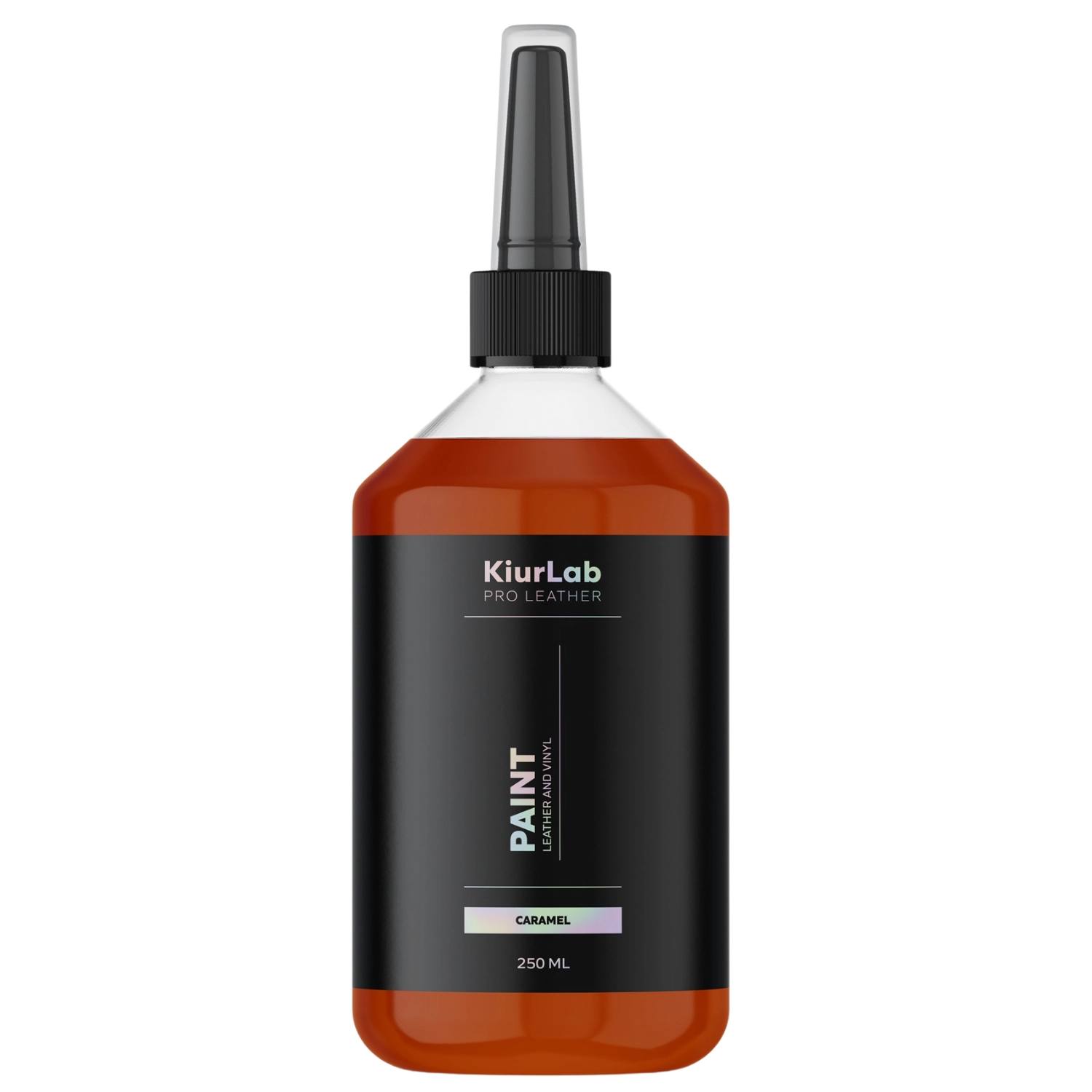 KiurLab Läder- och Vinylfärg Karamell 250ml för professionell renovering av bilinteriörer