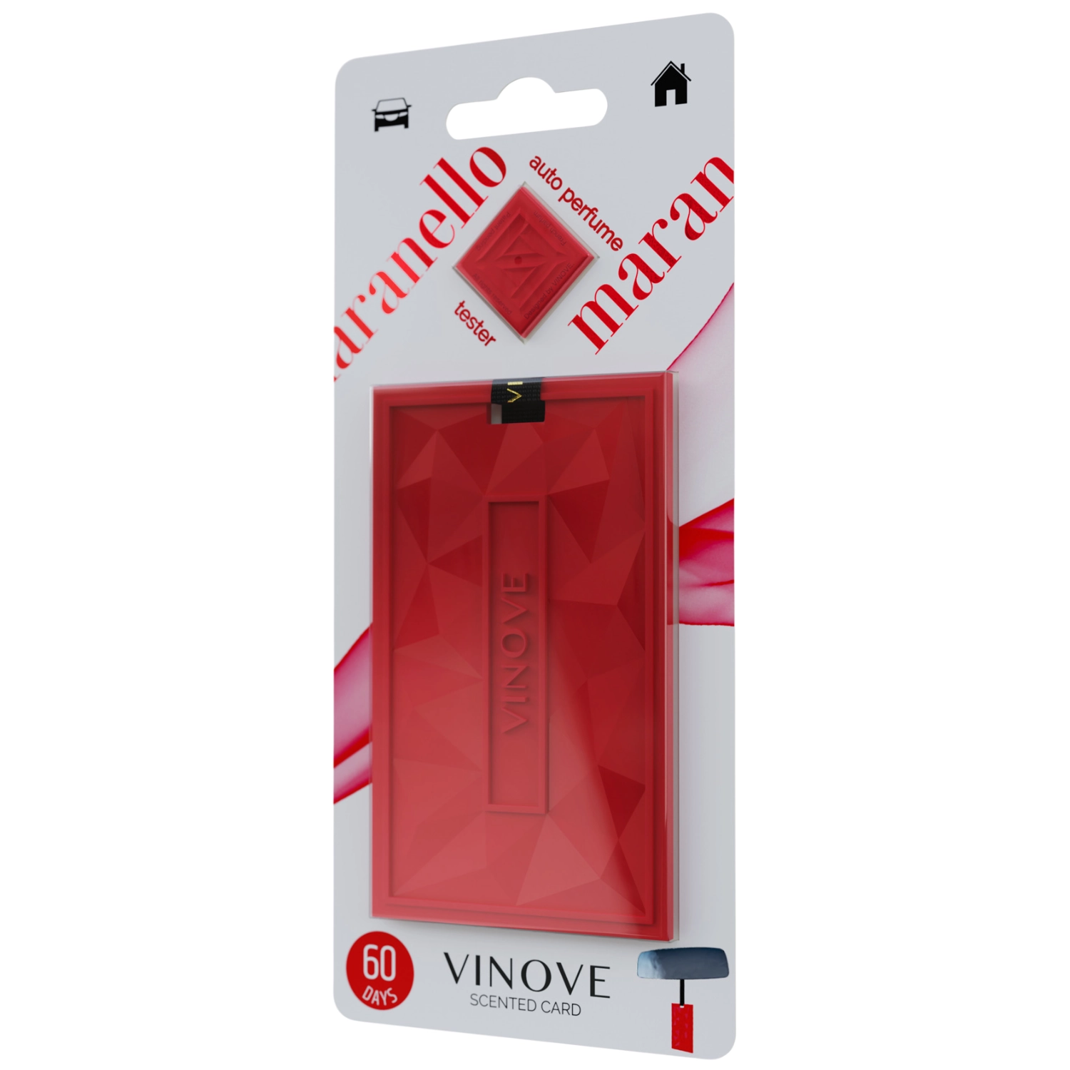 Vinove Scented Card Maranello with a feminine oriental-floral fragrance for the car cabin