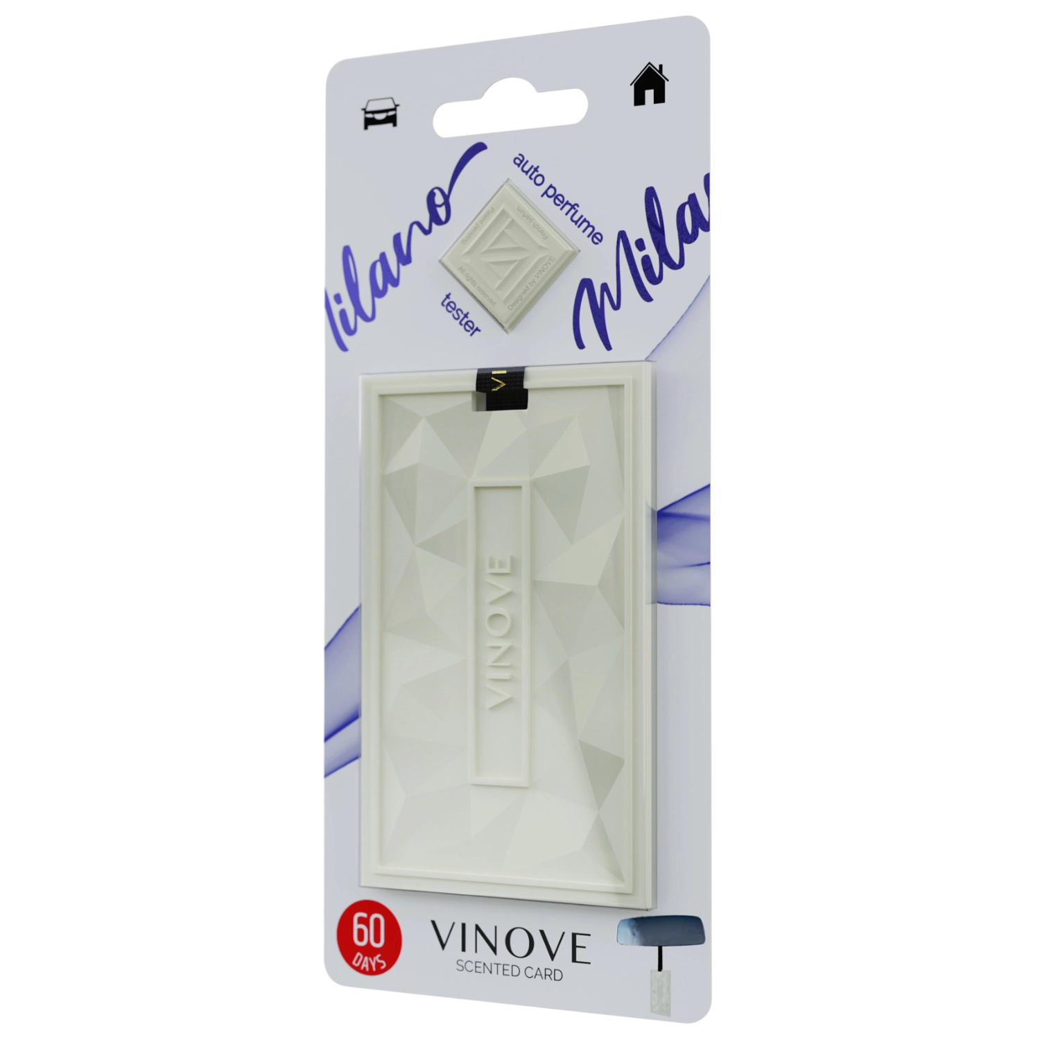 Vinove Scented Card Milano car fragrance with a spicy oriental scent that lasts for 90 days