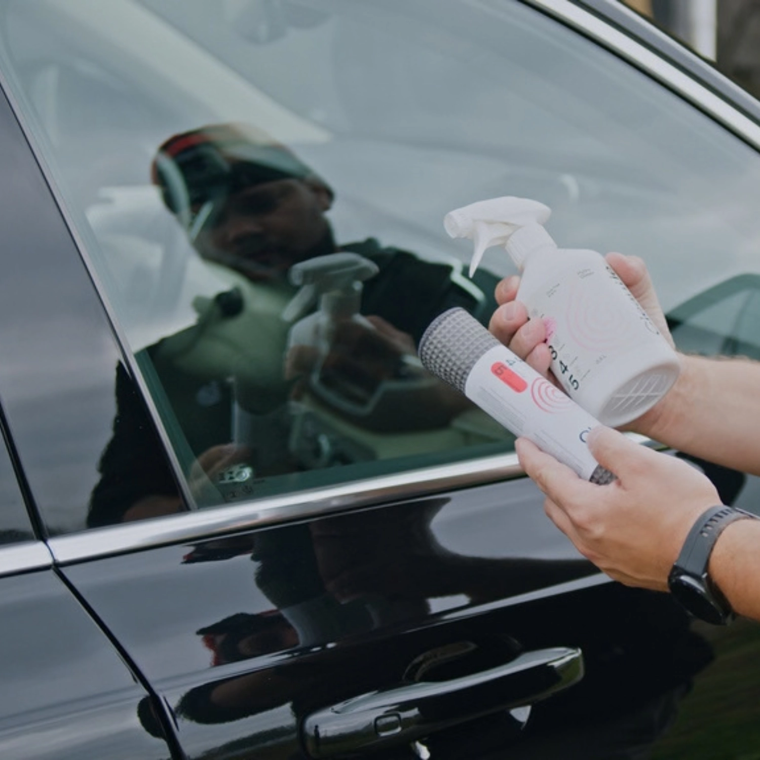 Cleantle exterior detailing kit with seven pieces including TFR, Quick Detailer, glass cleaner and microfibre towels