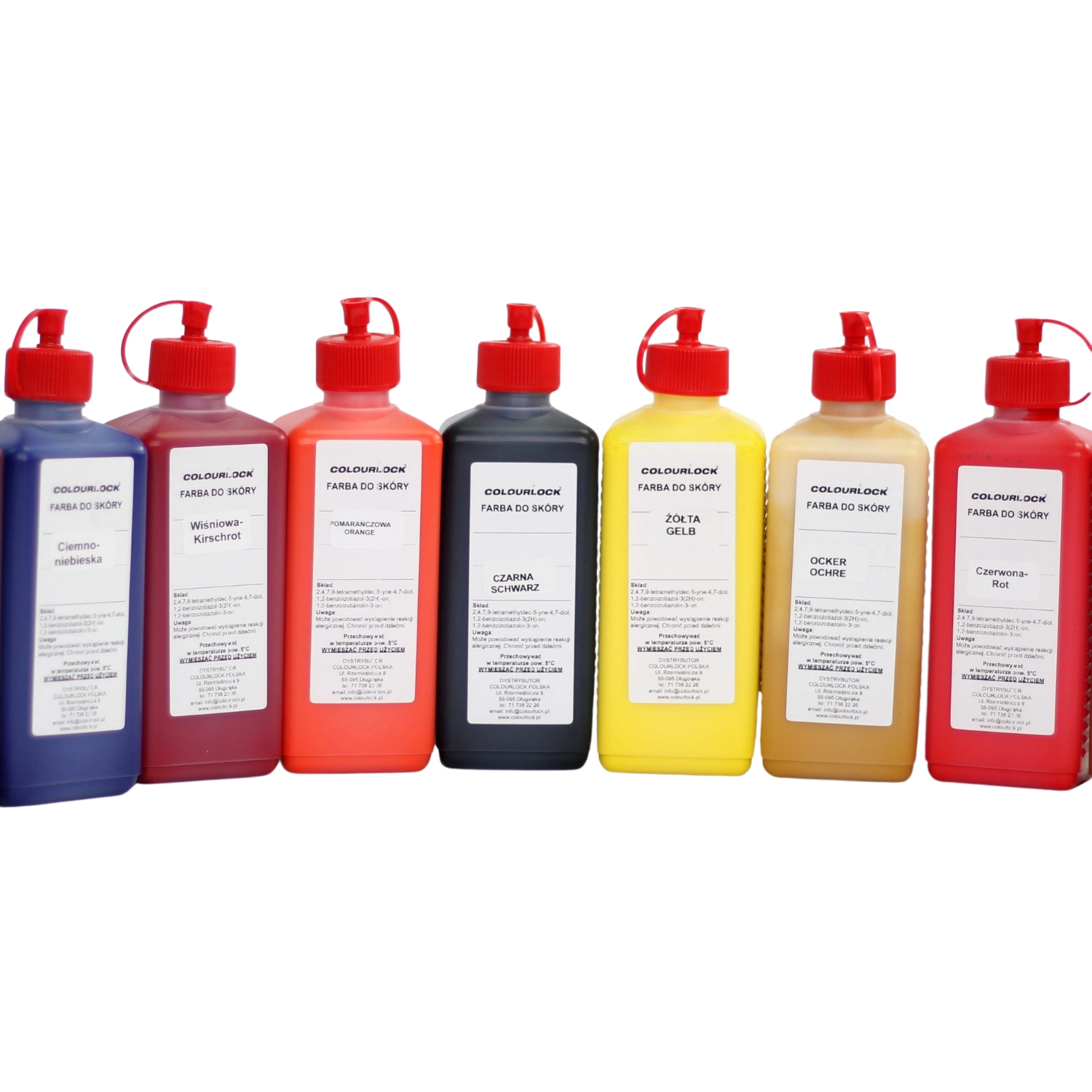 Colourlock Leather Dye Dark Blue 250ml bottle for professional automotive upholstery restoration