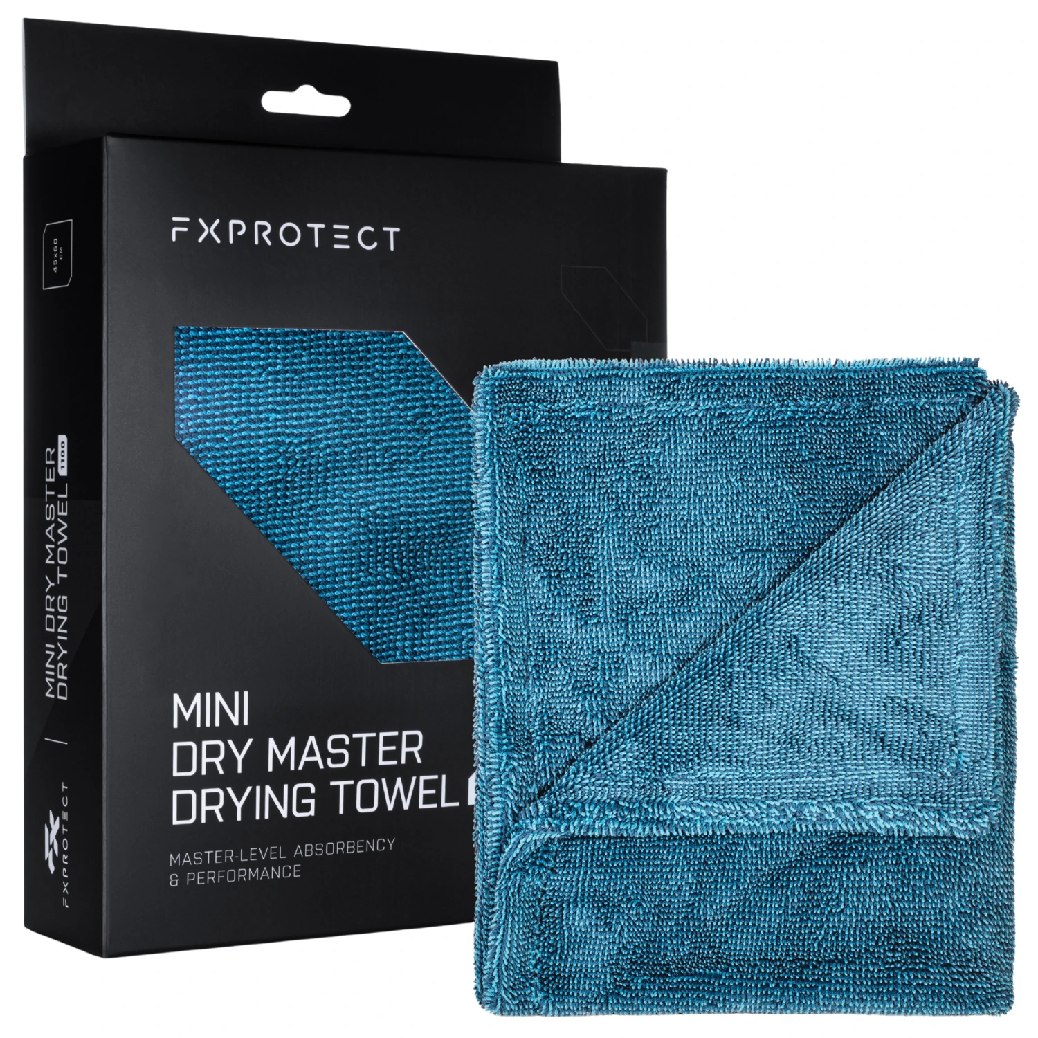FX PROTECT Mini Dry Master Towel microfibre drying towel 45x60cm 1100gsm for paintwork drying