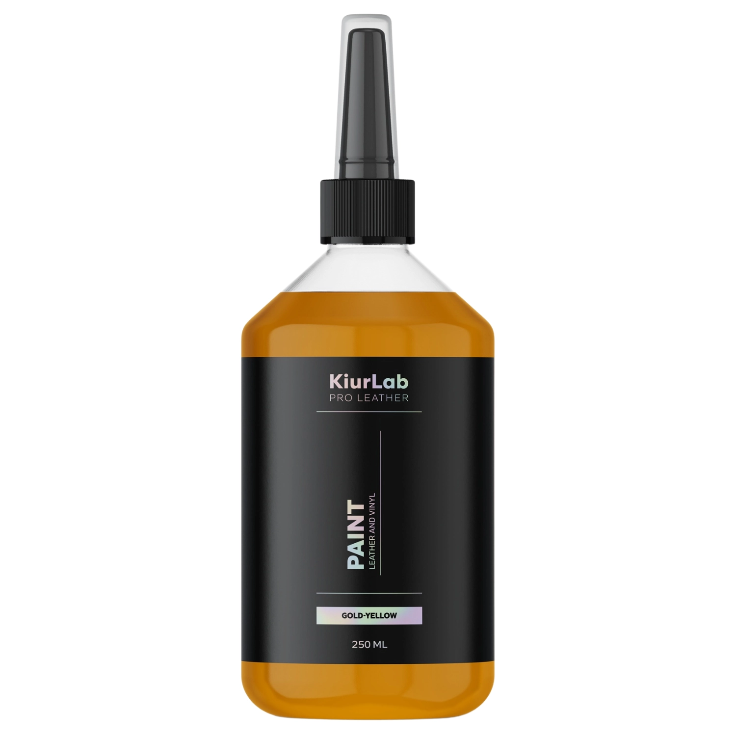 KiurLab Leather and Vinyl Paint Gold-Yellow 250ml for professional leather restoration