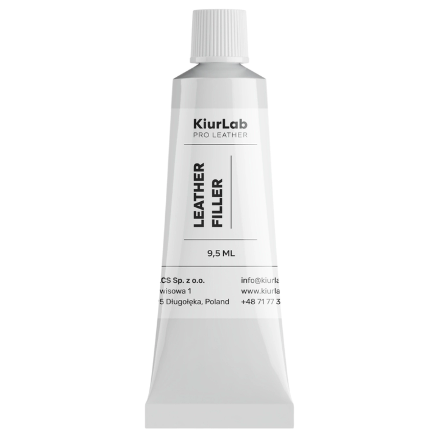 KiurLab Leather Filler läderspackel 9,5ml för reparation av skador på bilklädsel och möbler
