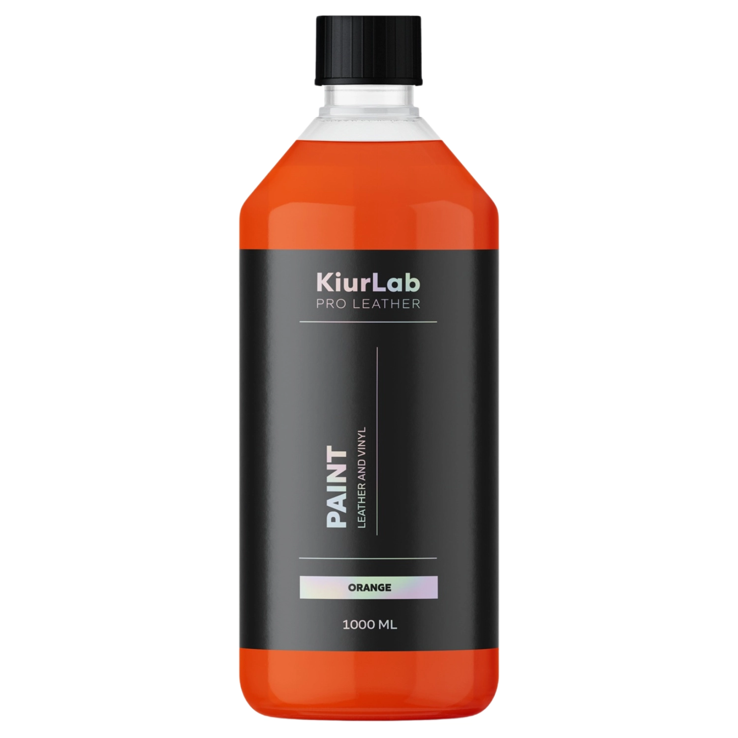 KiurLab Läder- och Vinylfärg Orange 1L vattenbaserad färg för läder- och vinylrenovering