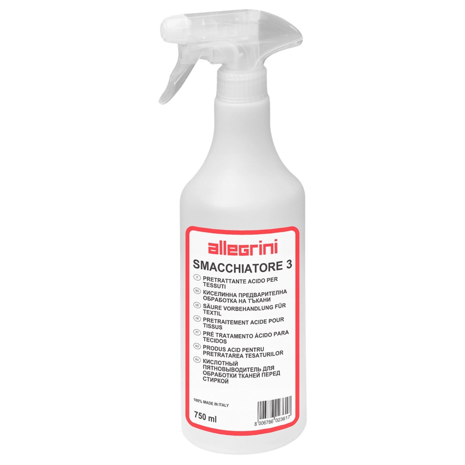 Allegrini Smacciatore 3 - Profesjonalny odplamiacz do tkanin 750ml