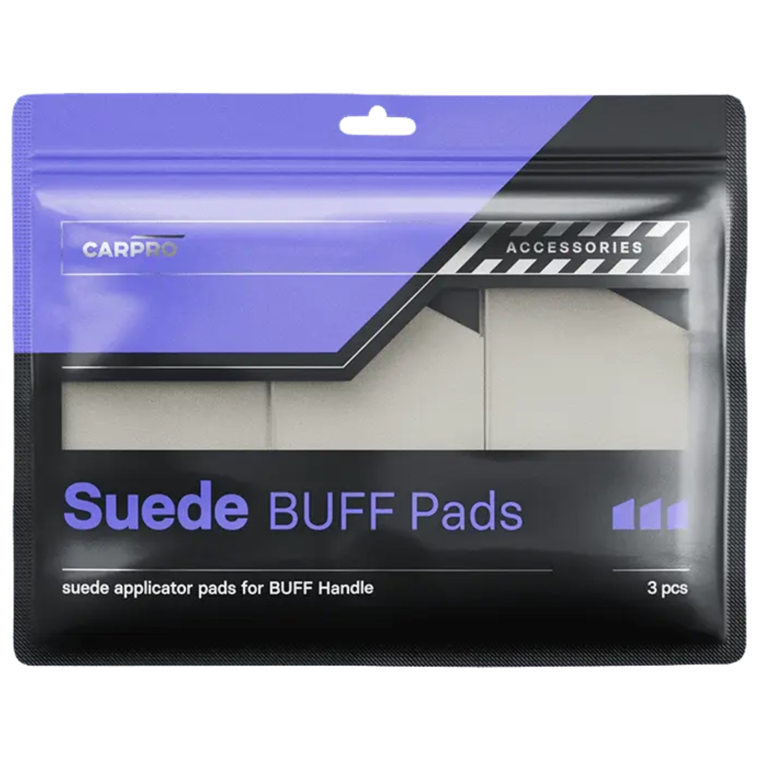 CARPRO Suede Applicator Pads 3-pack for applying Ceramic Coating and Sealant on vehicle paintwork