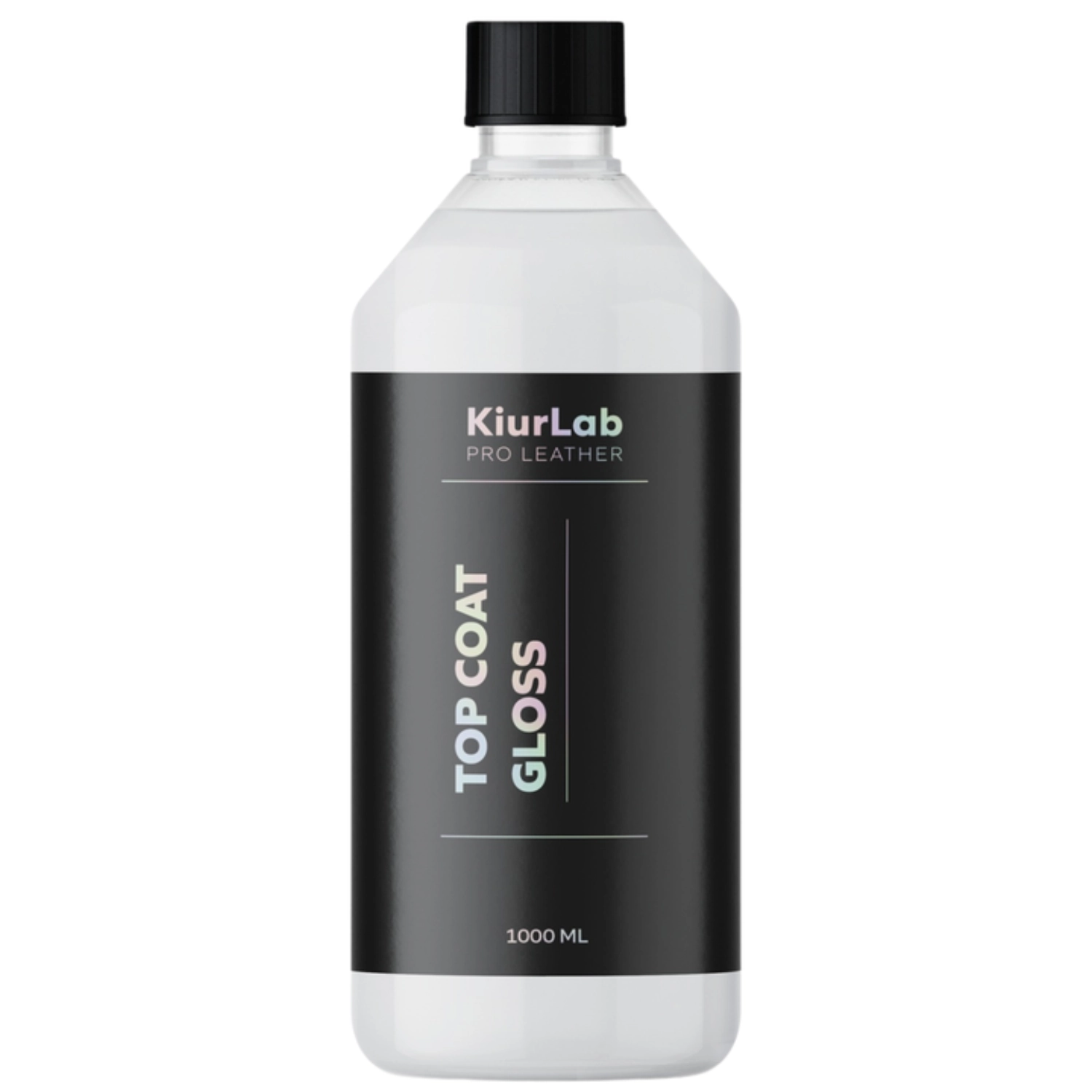 KiurLab Top Coat Gloss 1L spray bottle for leather and vinyl restoration with high-gloss finish
