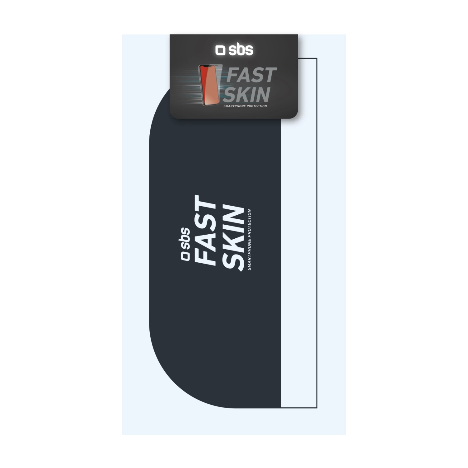 Wide squeegee from SBS Fast Skin for bubble-free application of protective film on car screens