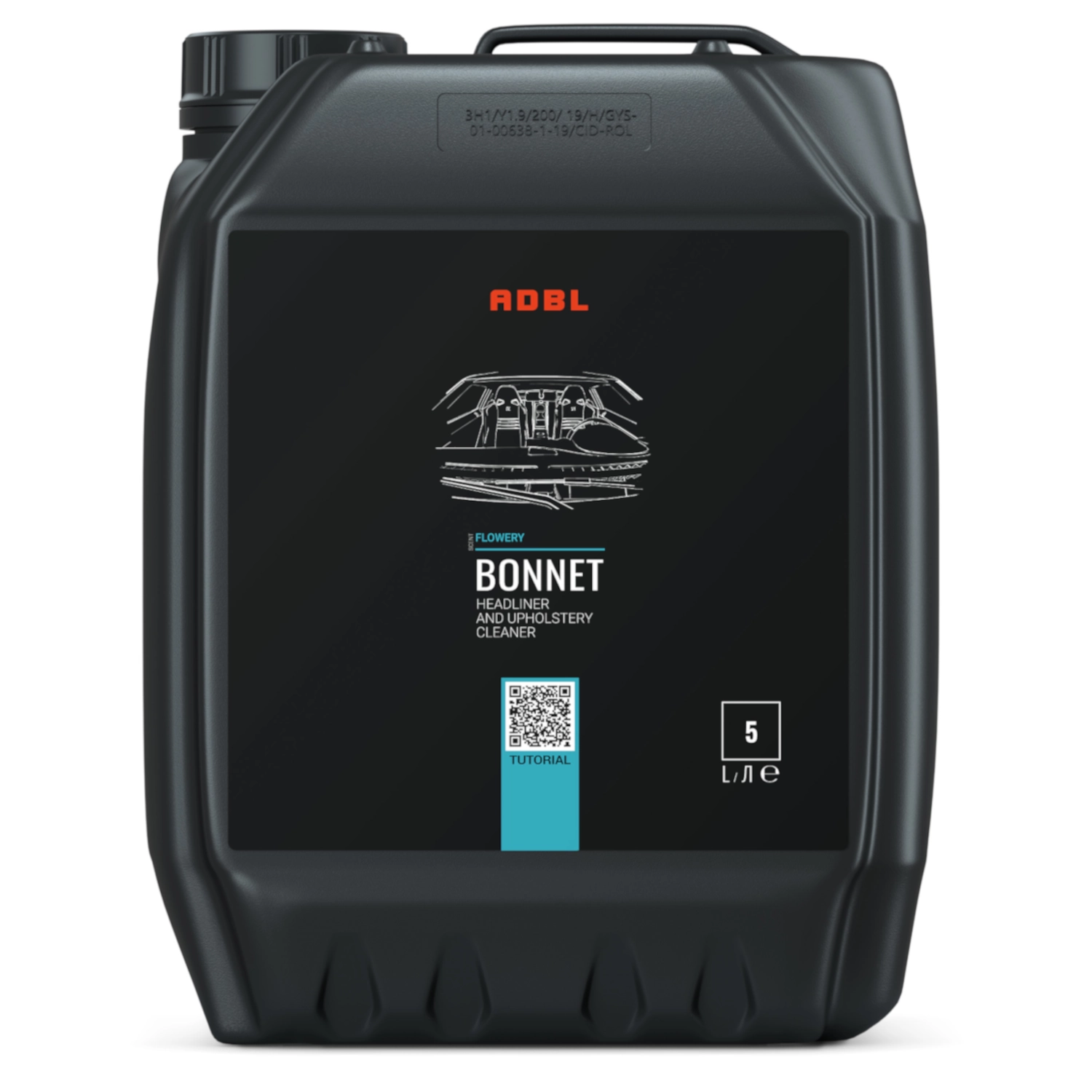ADBL Headliner and Fabric Upholstery Cleaner 5L jerry can for professional vehicle interior cleaning