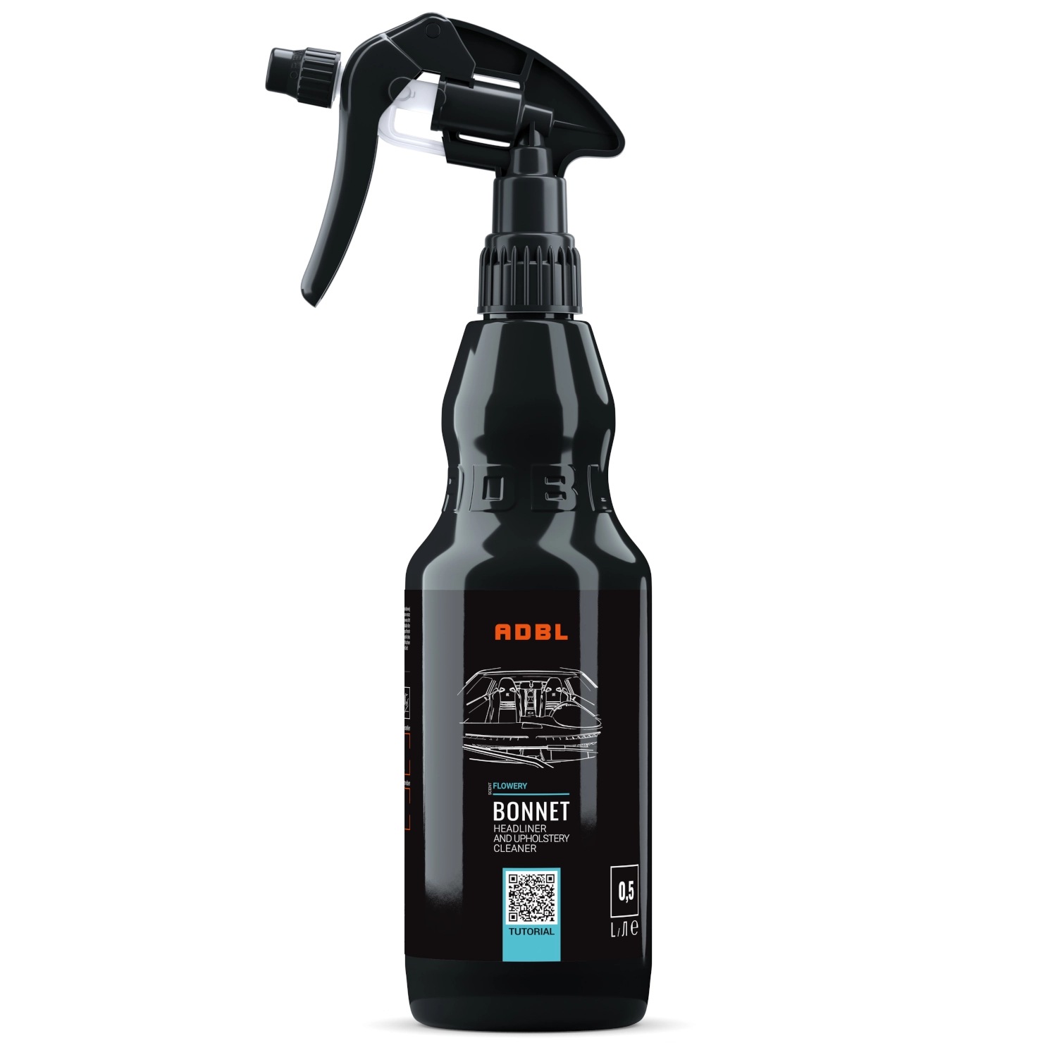 ADBL Headliner & Fabric Upholstery Cleaner 500ml spray bottle for interior detailing