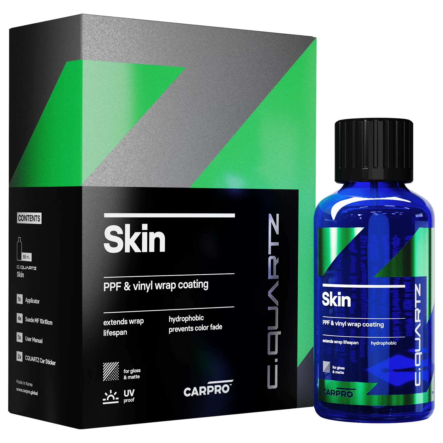 CarPro CQuartz Skin – powłoka ochronna do folii ochronnych i winylowych, zestaw 50ml