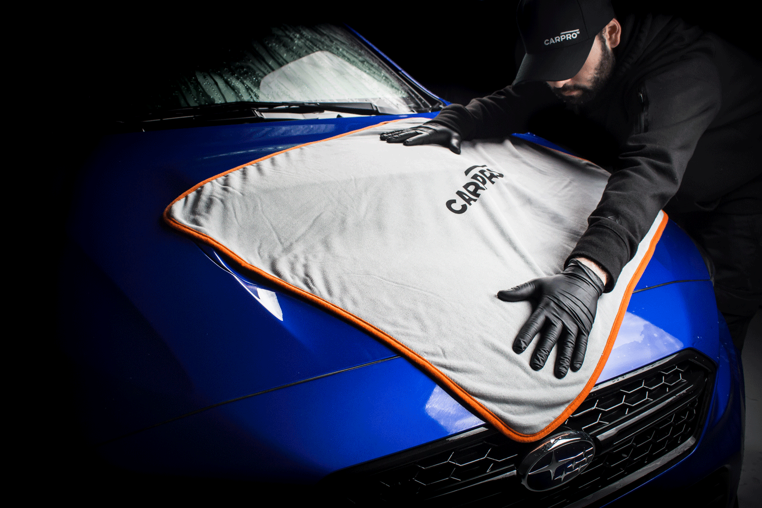 CarPro CQuartz Drying Towel Microfibre 50x55 cm 560 gsm double-sided for paint and glass surfaces