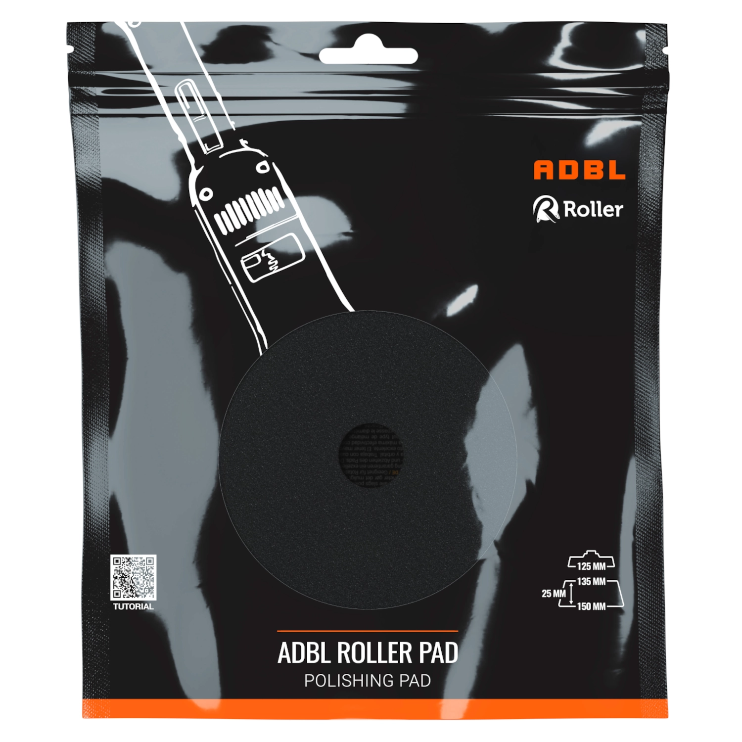 ADBL Soft Foam Pad 135/150 mm diamond shape for DA polisher finish polish and paint care