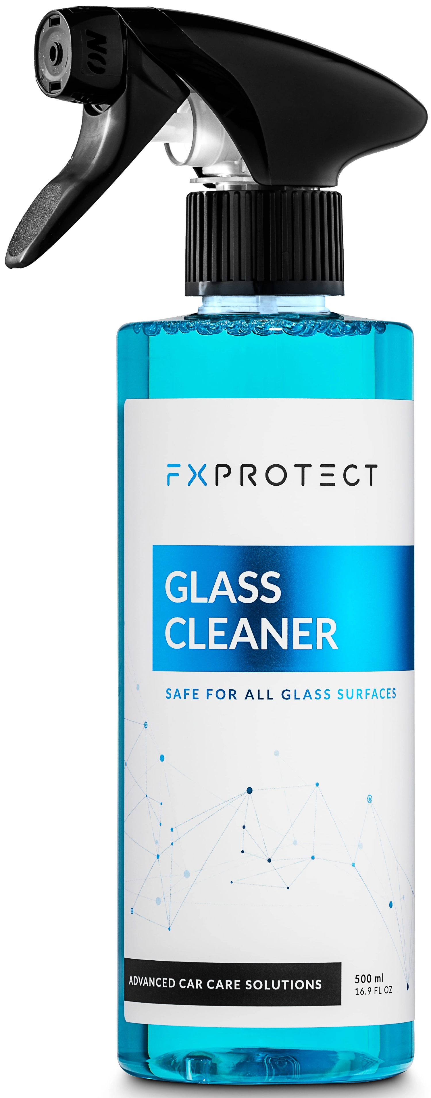 FX PROTECT Glass Cleaner 500ml bottle for professional cleaning of car windscreens and mirrors