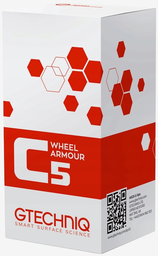 GTECHNIQ C5 Wheel Coating 30ml bottle with application pad for ceramic wheel protection