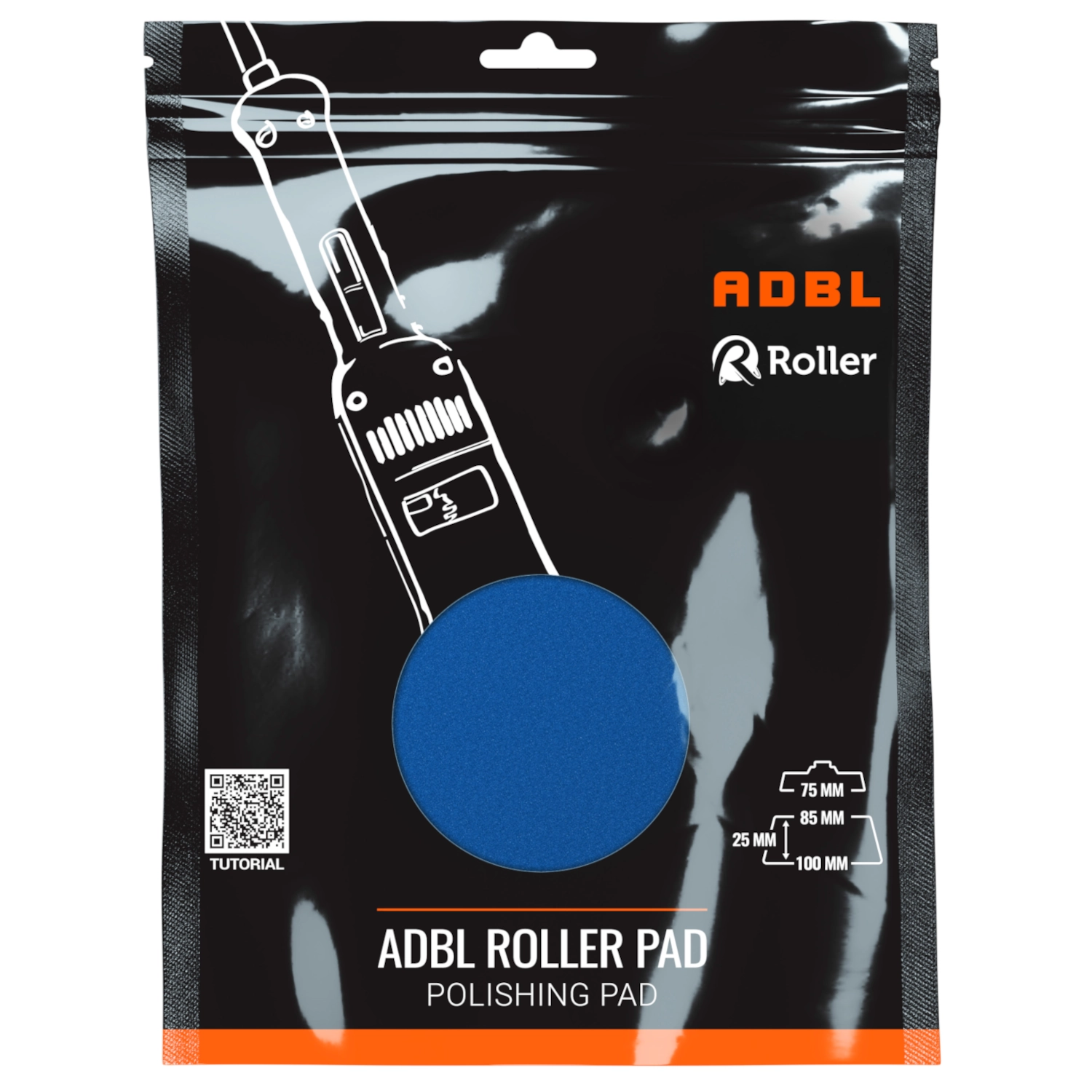 ADBL Foam Pad R-Hard Cut 85/100 mm diamond shape high-density foam for compound work