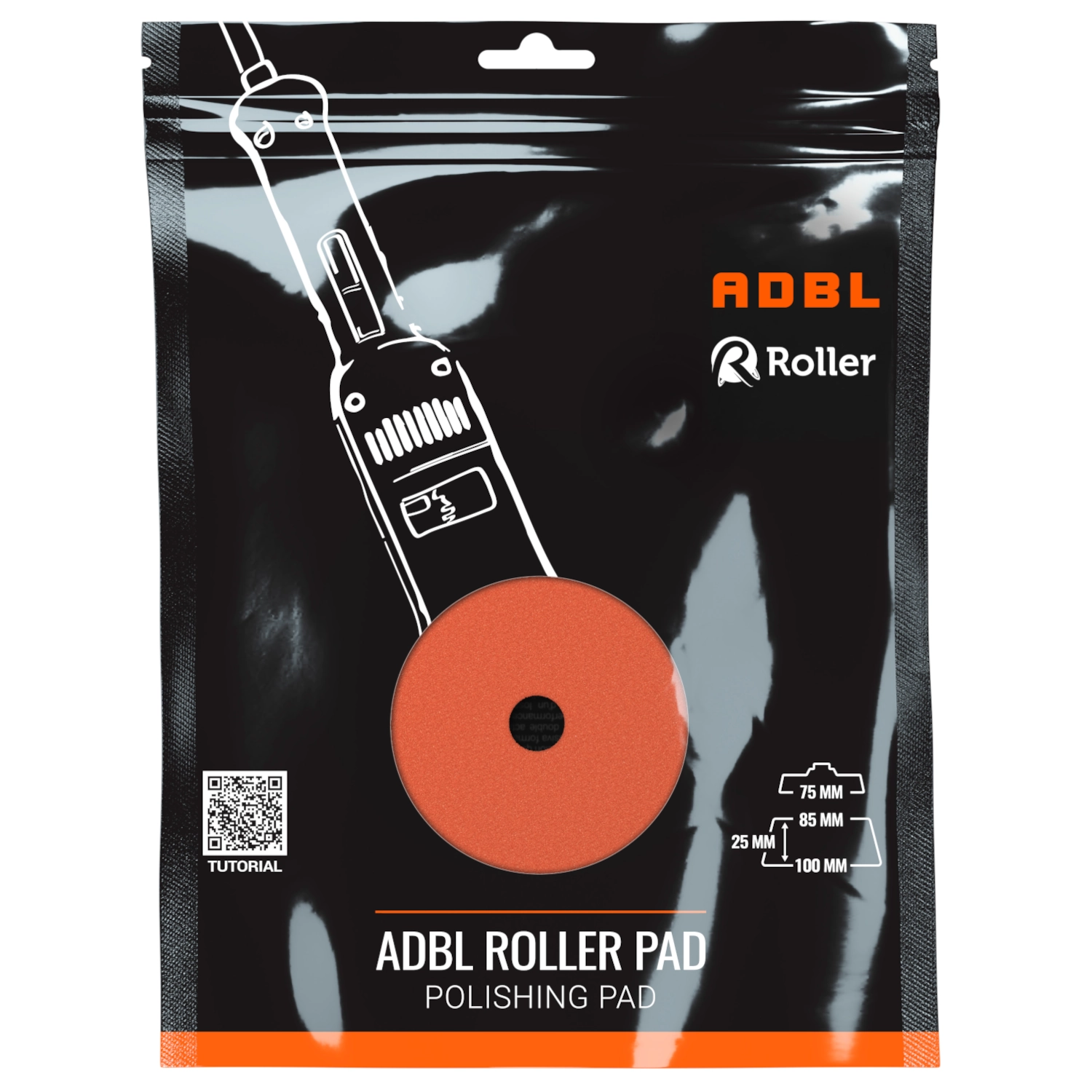 ADBL Polishing Pad 85/100mm Medium Foam with diamond-patterned surface for DA polisher