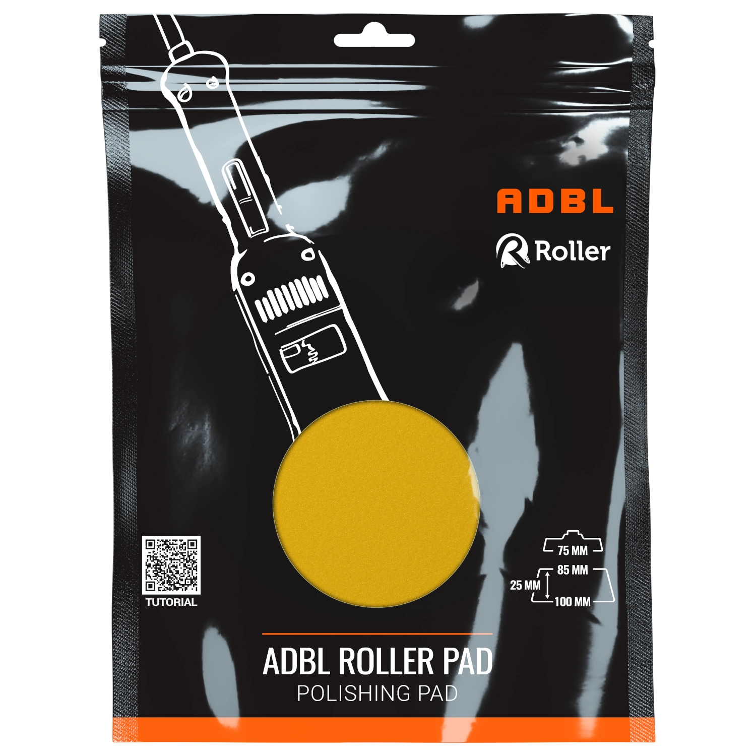 ADBL Foam Pad Medium hardness 85/100mm diamond shape for rotary polisher