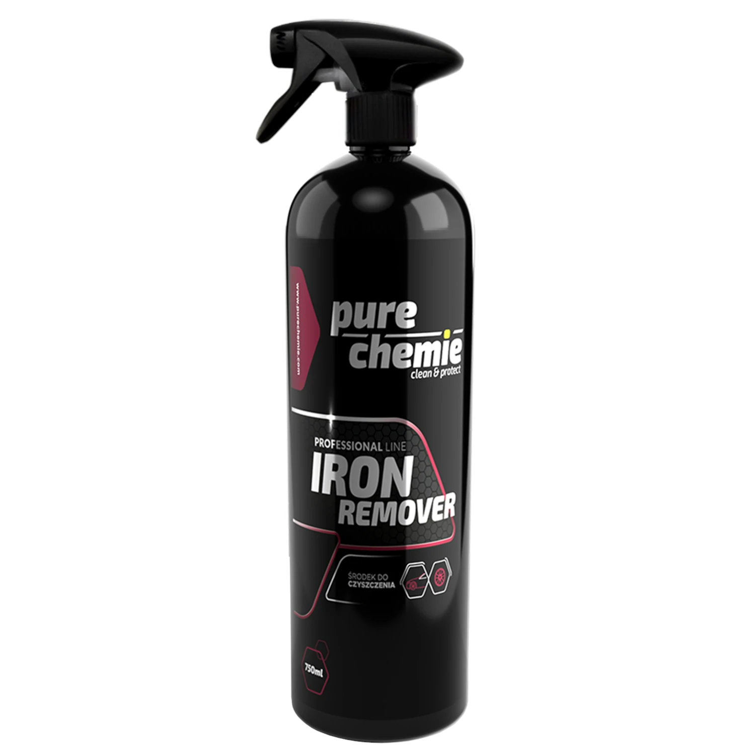 Pure Chemie Iron Remover – usuwanie zanieczyszczeń metalicznych z karoserii i felg, deironizer 750ml