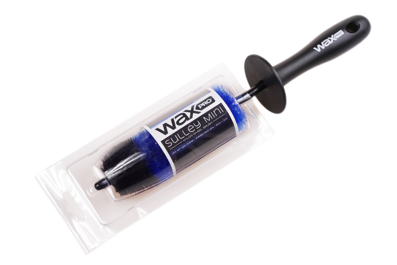 Wheel cleaning brush 30cm with soft nylon bristles and vinyl tip from WaxPRO for wheels and engine bay