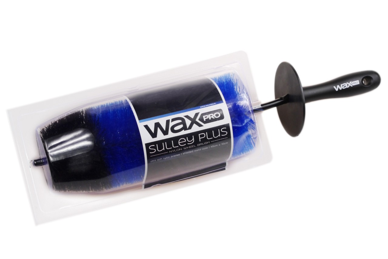 Wheel Brush 45cm with nylon bristles, vinyl tip and rubber ring, WaxPRO