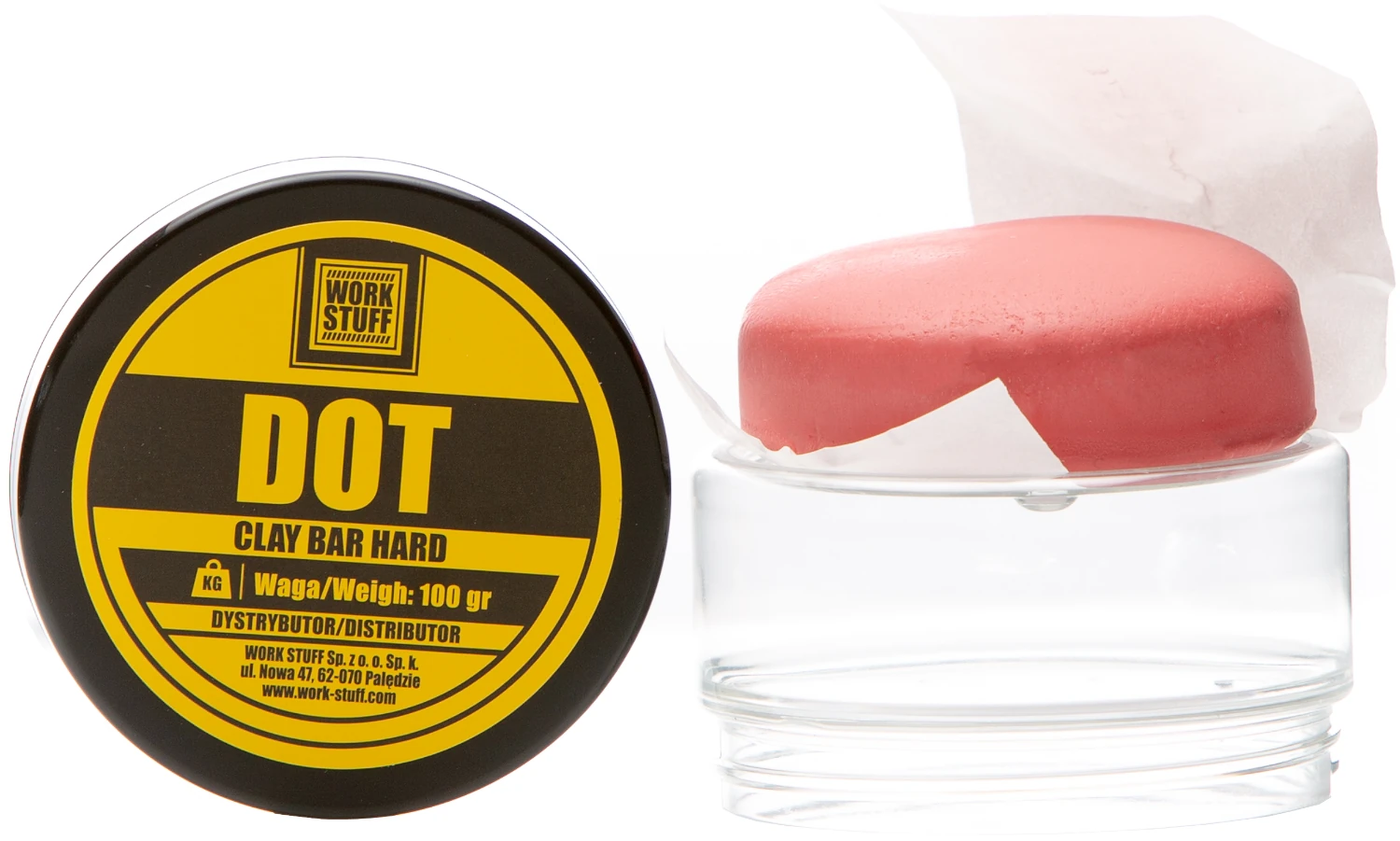 WORK STUFF Clay Bar Hard 100g mechanical paint decontamination clay for removing embedded contaminants