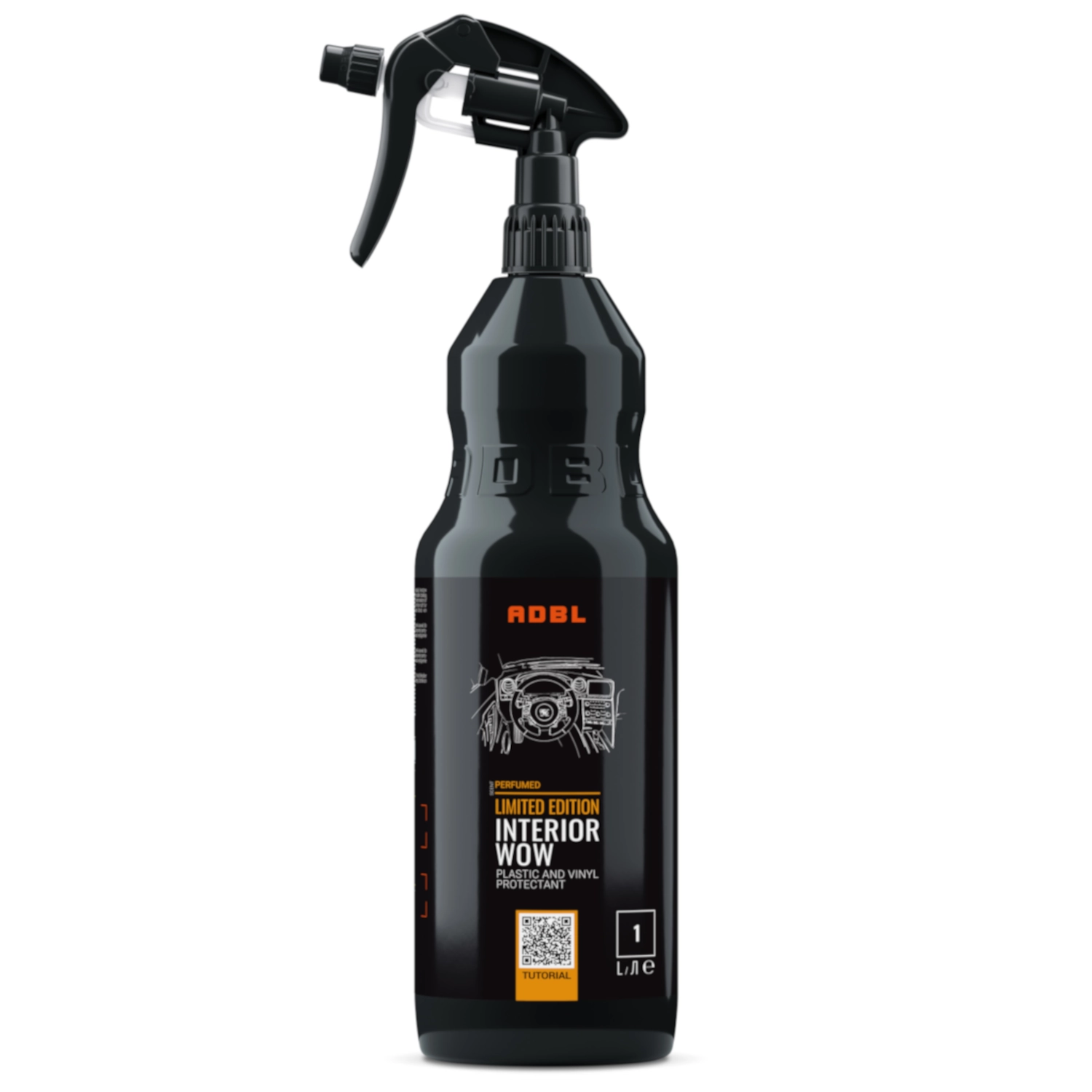 ADBL Interior Wow 1L interior cleaner and conditioner bottle for vehicle interior cleaning and care