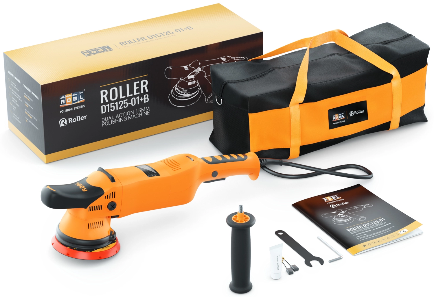 ADBL 2 DA Polisher 125mm with 15mm throw for professional paint care and polishing