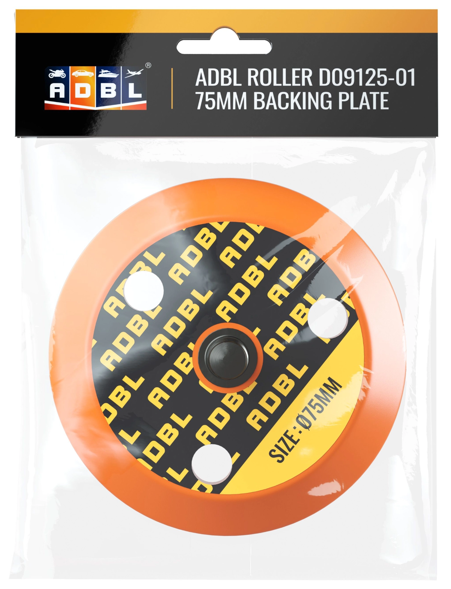 ADBL Roller Backing Plate – mocowanie pada polerskie do maszyny D09125-01, średnica 75mm