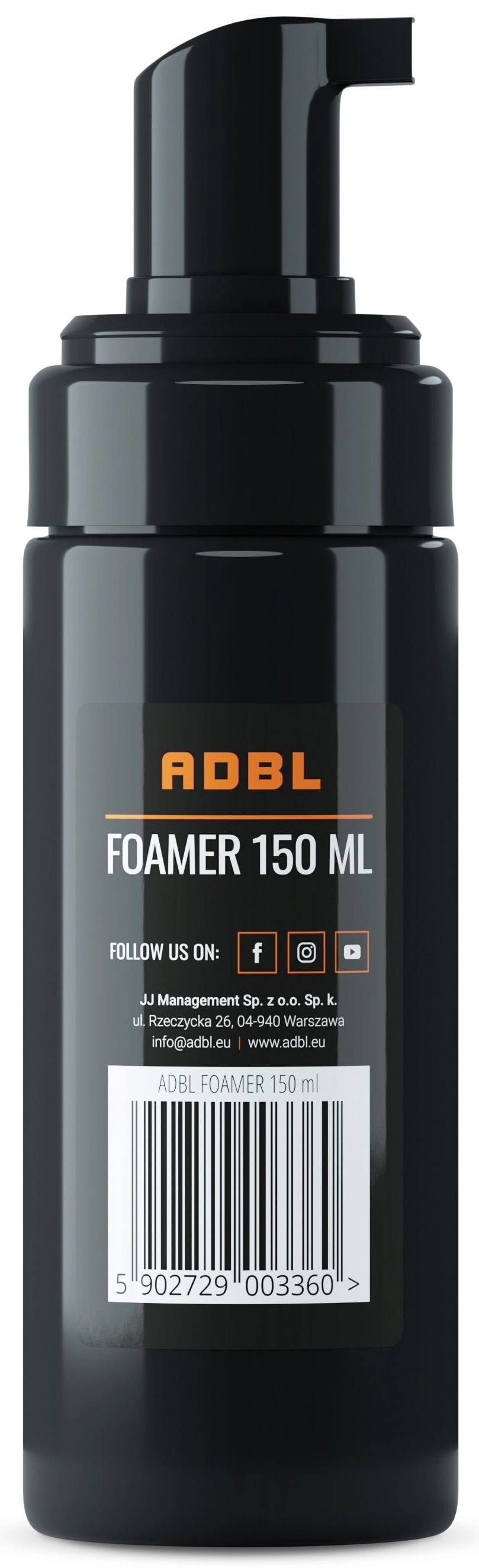 ADBL Foam Bottle 150ml for detailing and precision application of cleaning agents