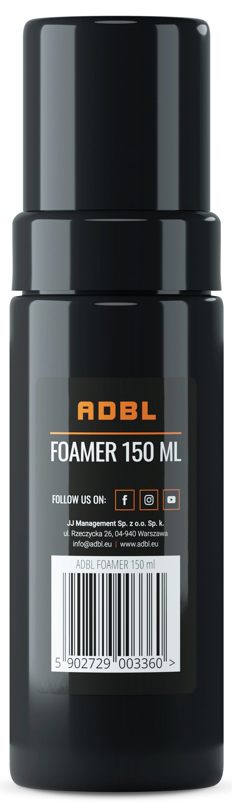 ADBL Foam Bottle 150ml for detailing and precision application of cleaning agents