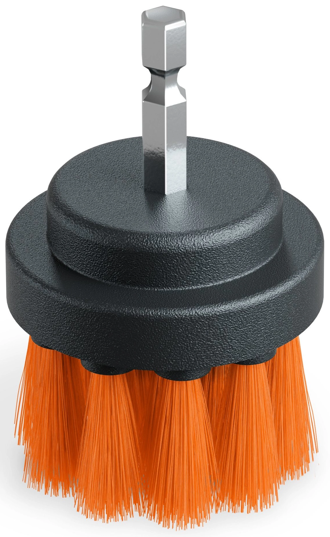 ADBL Drill Brush with soft bristles 50mm diameter for cleaning delicate surfaces and wheels