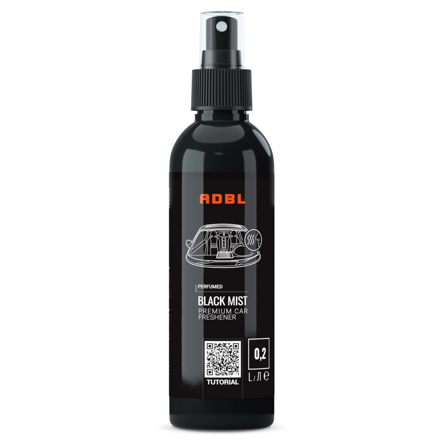 ADBL Air Freshener Men's Fragrance 200ml spray bottle for vehicle interior and car care