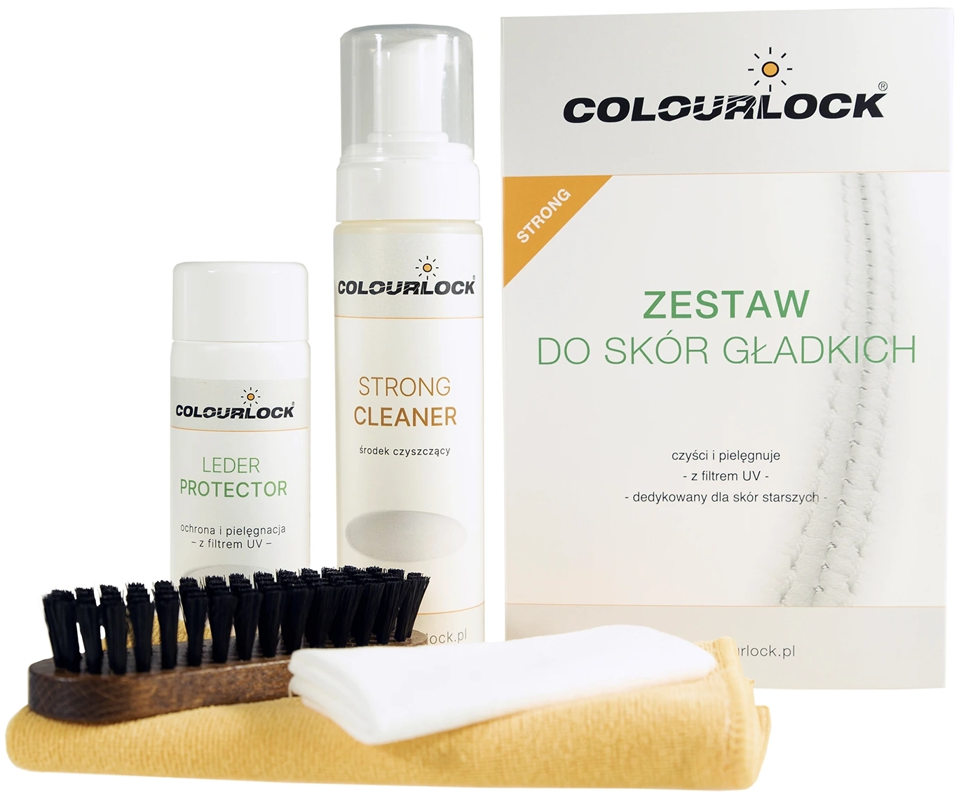 Zestaw Colourlock Strong do czyszczenia starych skór