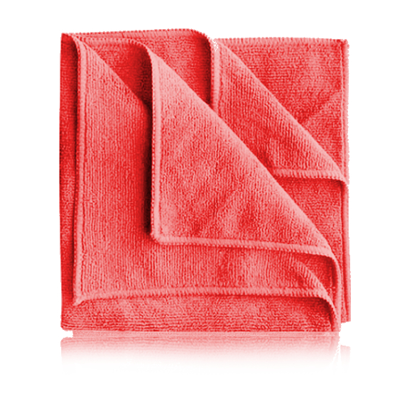 Monster Shine Microfibre Cloth Allround red 40x40 cm for buffing wax and dressings