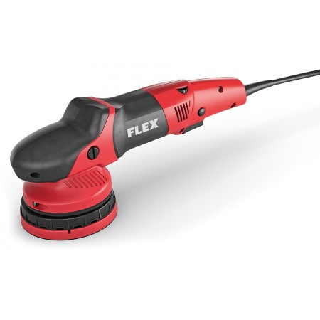 FLEX Forced Rotation DA Polisher 125mm with SoftGrip handles for professional paint correction and polishing
