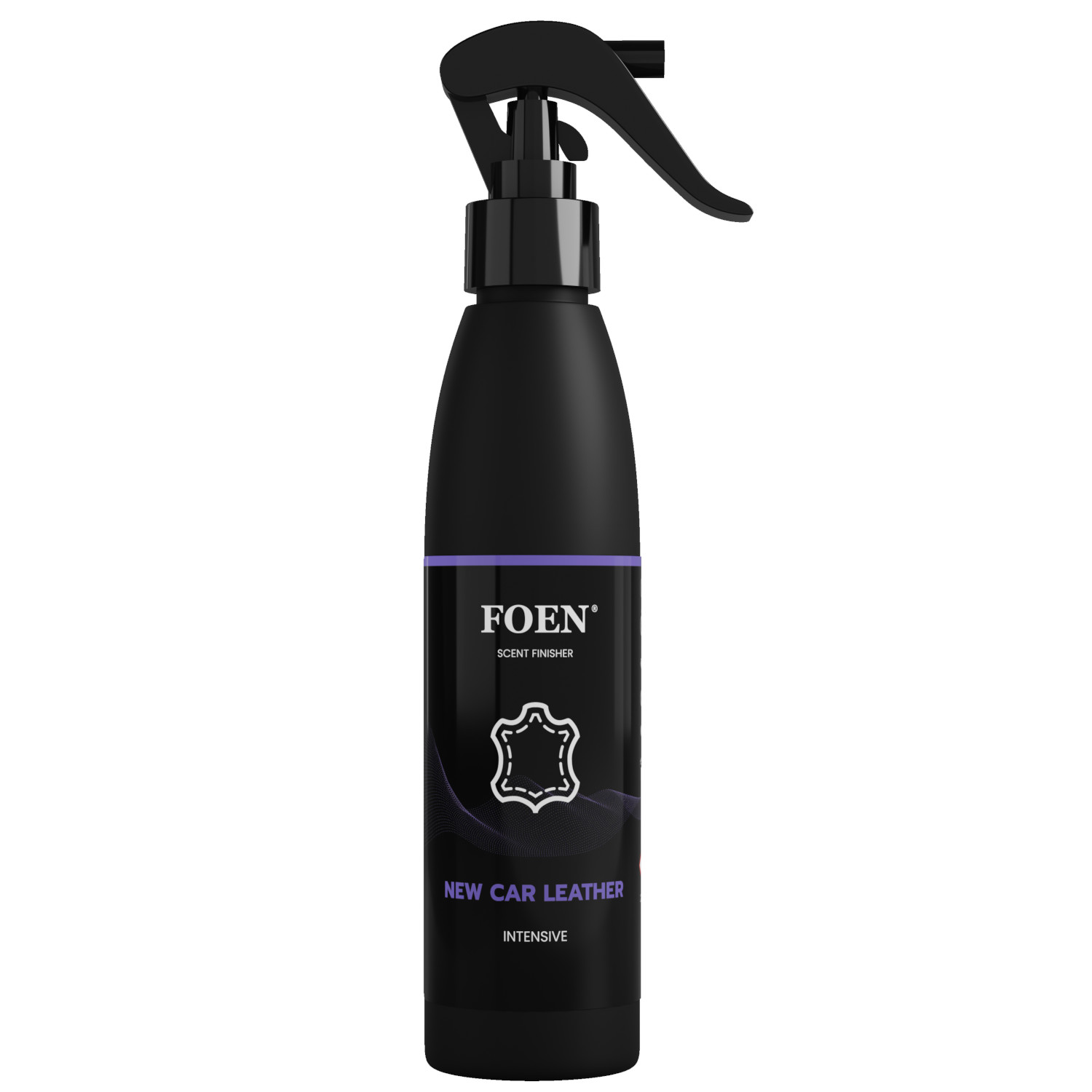 Foen Car Air Freshener New Car Leather 185ml bottle for interior vehicle care and cabin freshening